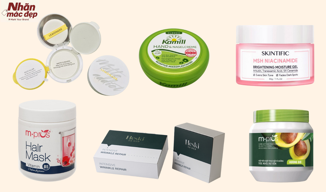 Tem nhãn hộp giấy / hộp nhựa Tem nhãn hộp giấy / hộp nhựa