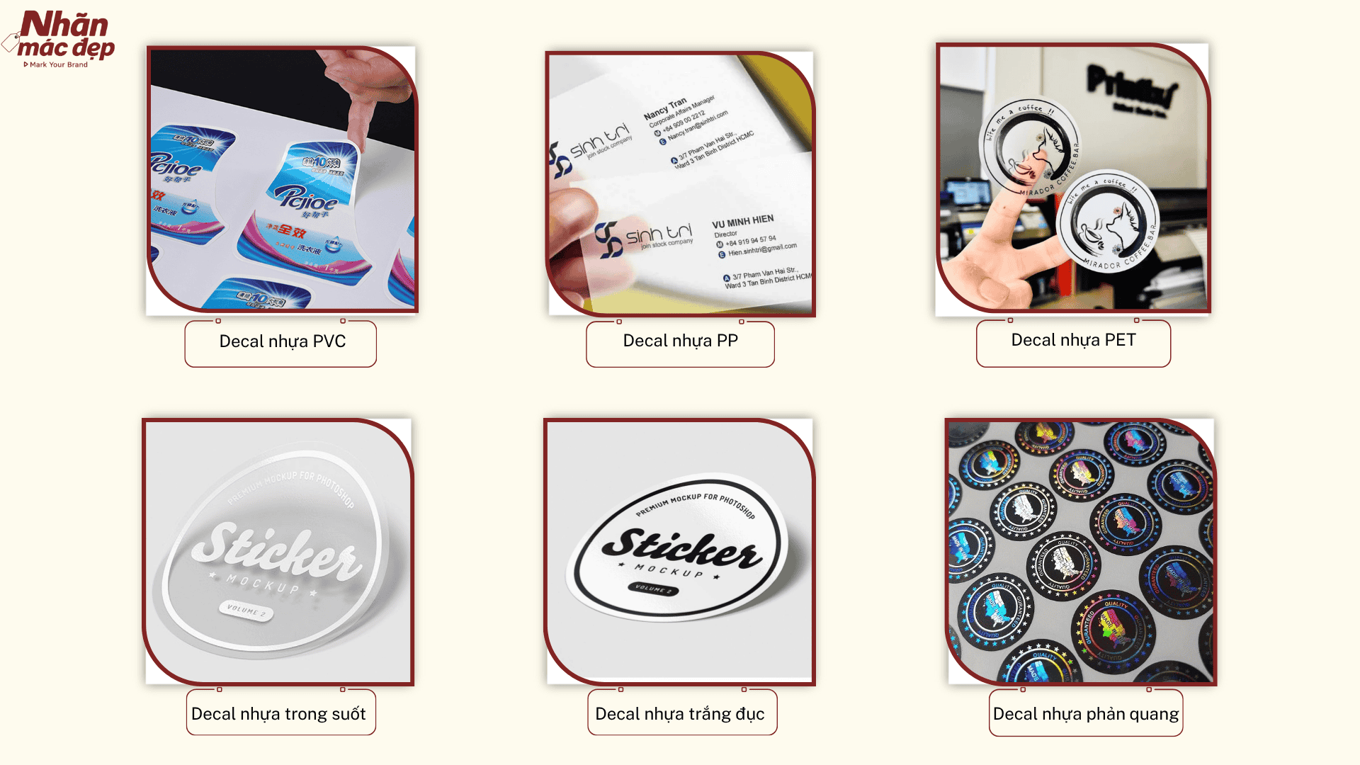 Các loại decal nhựa phổ biến hiện nay Các loại decal nhựa phổ biến hiện nay