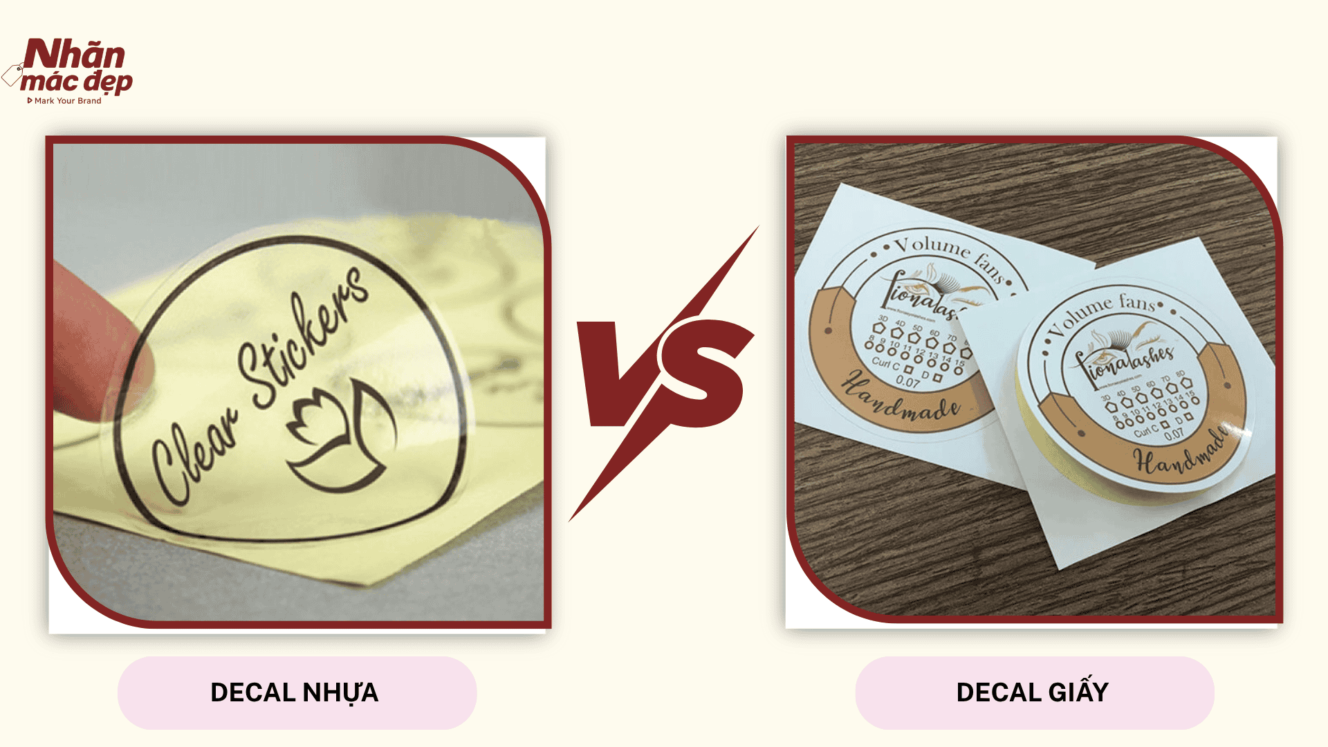 Phân biệt decal nhựa với decal giấy Phân biệt decal nhựa với decal giấy