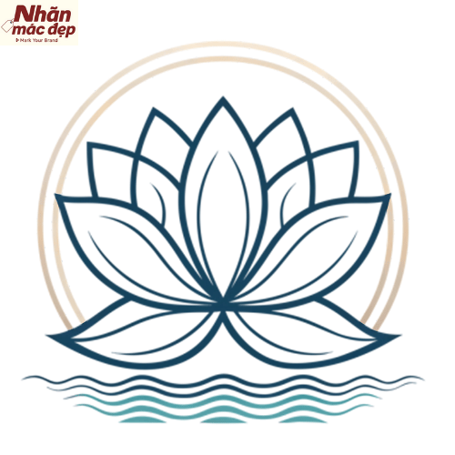 Mẫu logo hoa sen 12 Mẫu logo hoa sen 12