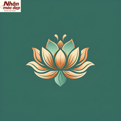 Mẫu logo hoa sen 15 Mẫu logo hoa sen 15