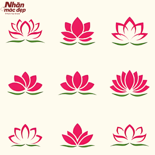 Logo hoa sen được ứng dụng trong nhiều ngành nghề Logo hoa sen được ứng dụng trong nhiều ngành nghề