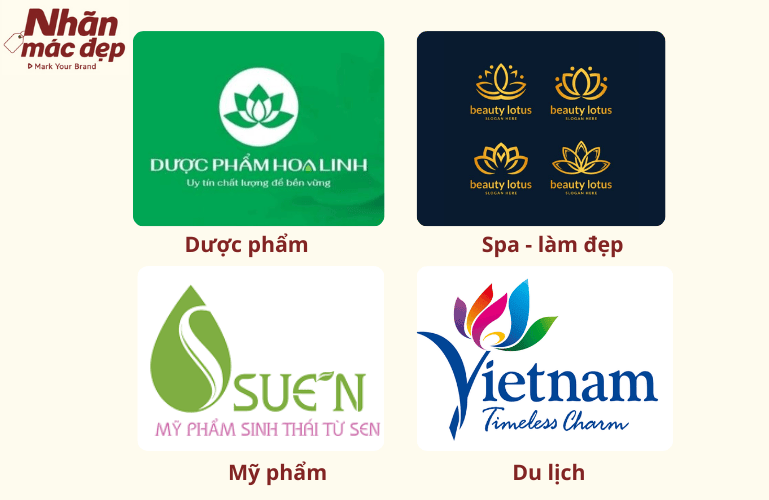 Logo hoa sen ứng dụng trong nhiều lĩnh vực Logo hoa sen ứng dụng trong nhiều lĩnh vực