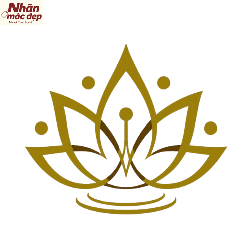 Mẫu logo hoa sen 3 Mẫu logo hoa sen 3