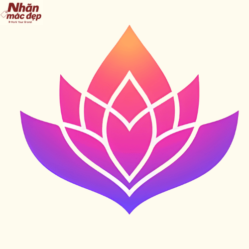 Mẫu logo hoa sen 5 Mẫu logo hoa sen 5