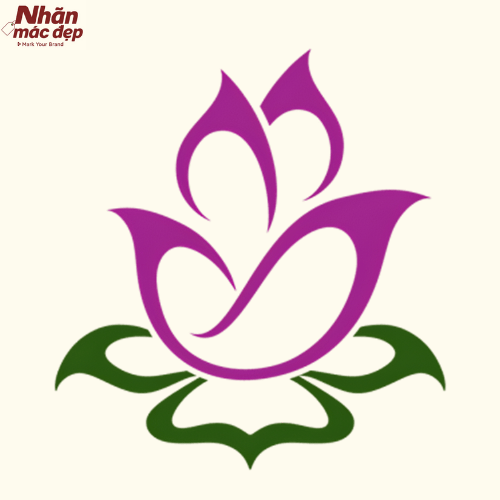 Mẫu logo hoa sen 6 Mẫu logo hoa sen 6