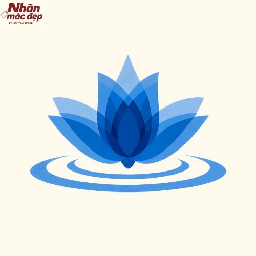 Mẫu logo hoa sen 7 Mẫu logo hoa sen 7