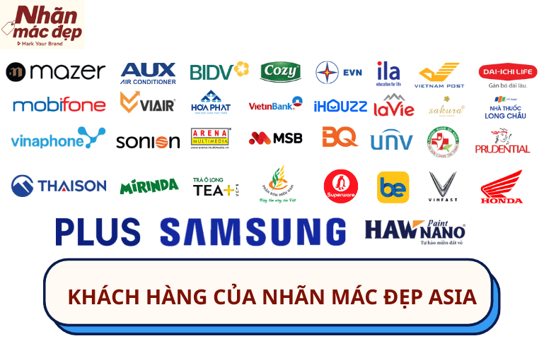 Khách hàng của Nhãn Mác Đẹp Asia Khách hàng của Nhãn Mác Đẹp Asia