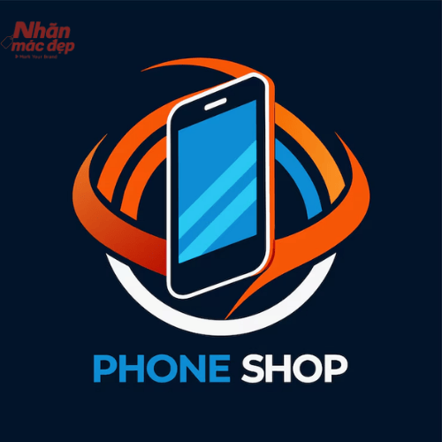 Mẫu logo điện thoại có sóng kết nối 2 Mẫu logo điện thoại có sóng kết nối 2