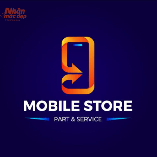 Mẫu logo điện thoại có sóng kết nối 8 Mẫu logo điện thoại có sóng kết nối 8