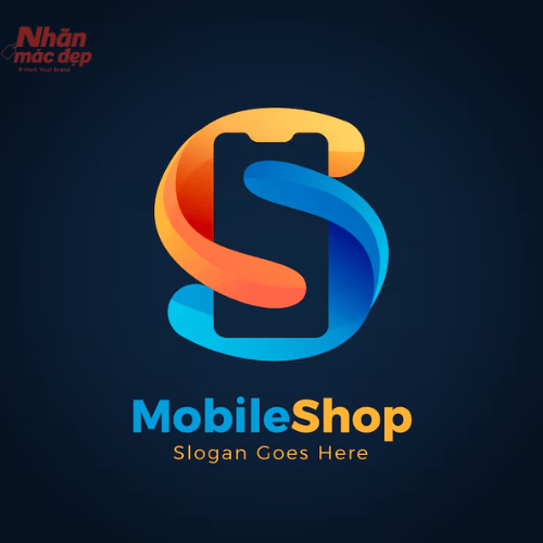 Mẫu logo điện thoại có sóng kết nối 9 Mẫu logo điện thoại có sóng kết nối 9