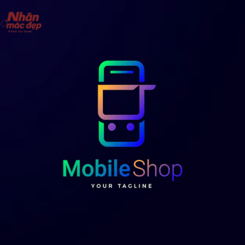 Mẫu logo điện thoại kèm giỏ hàng 1 Mẫu logo điện thoại kèm giỏ hàng 1