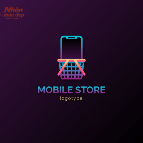 Mẫu logo điện thoại kèm giỏ hàng 2 Mẫu logo điện thoại kèm giỏ hàng 2