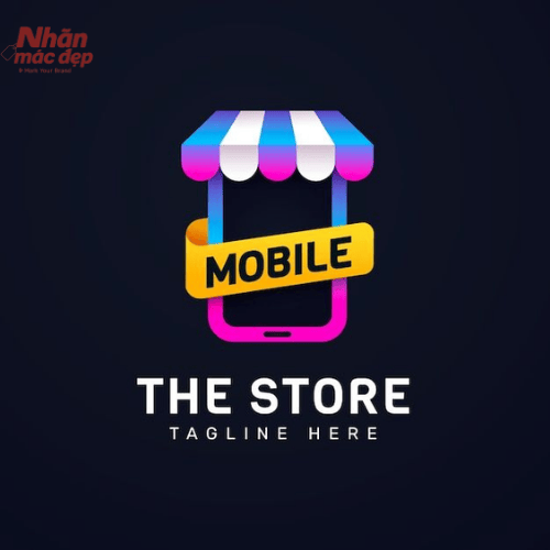 Mẫu logo điện thoại kèm giỏ hàng 3 Mẫu logo điện thoại kèm giỏ hàng 3
