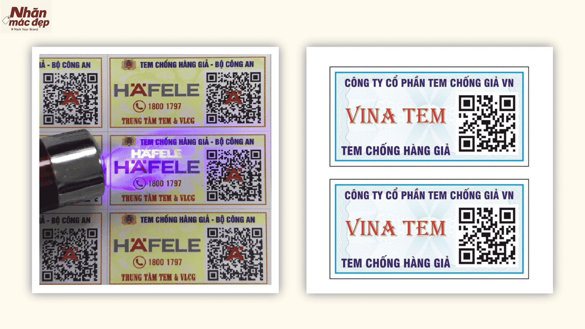 Những mẫu tem chống hàng giả tại Nhãn Mác Đẹp Asia Những mẫu tem chống hàng giả tại Nhãn Mác Đẹp Asia