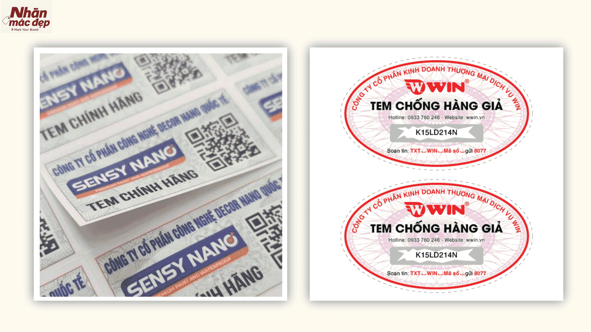 Những mẫu tem chống hàng giả tại Nhãn Mác Đẹp Asia Những mẫu tem chống hàng giả tại Nhãn Mác Đẹp Asia