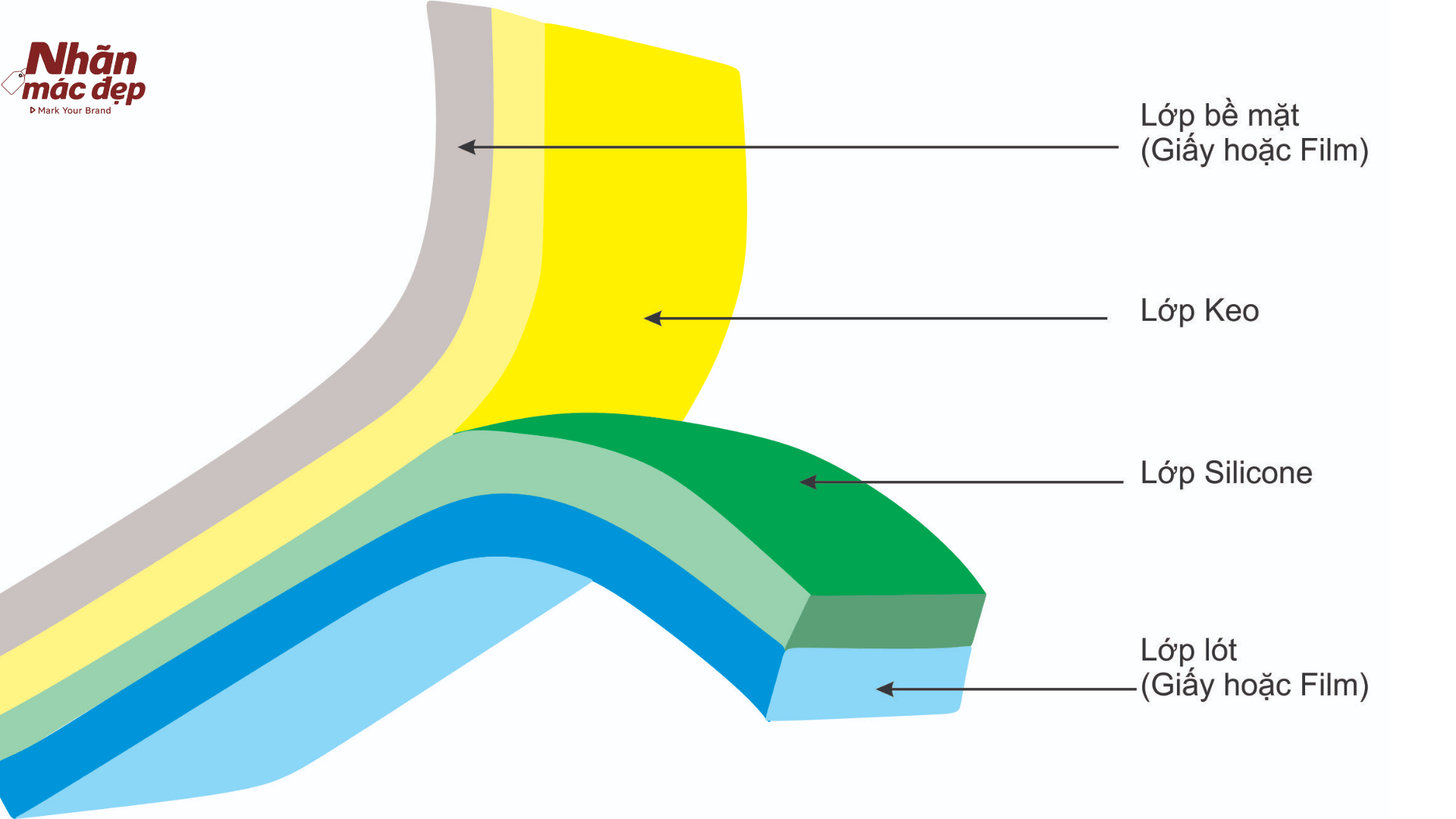 Cấu tạo của tem dán thương hiệu, sản phẩm Cấu tạo của tem dán thương hiệu, sản phẩm