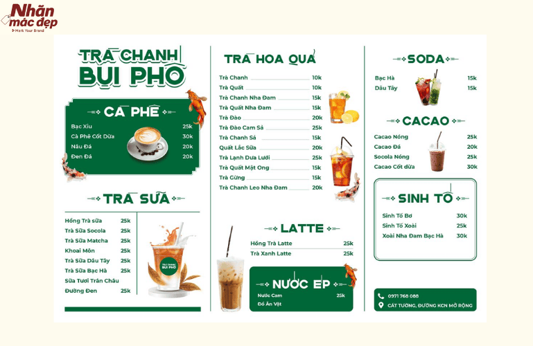 Tham khảo mẫu thiết kế menu quán cafe bình dân 4 Tham khảo mẫu thiết kế menu quán cafe bình dân 4