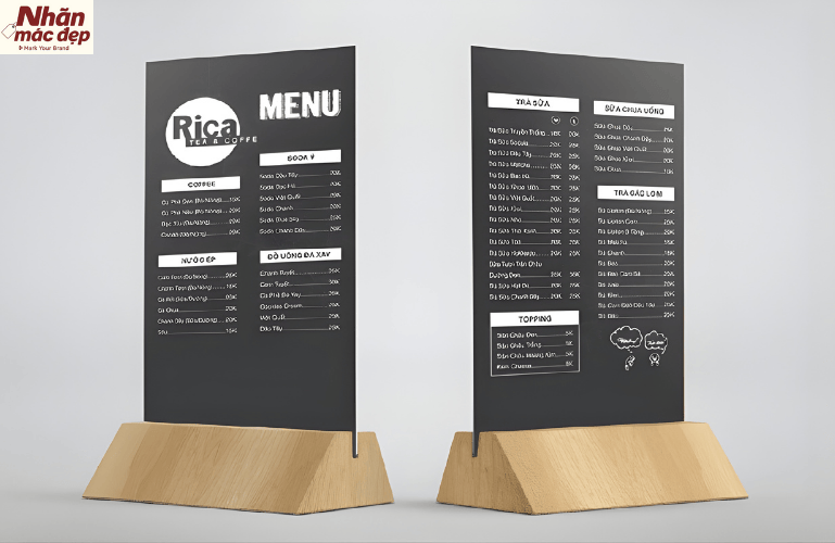 Tham khảo mẫu thiết kế menu cafe hiện đại 1 Tham khảo mẫu thiết kế menu cafe hiện đại 1