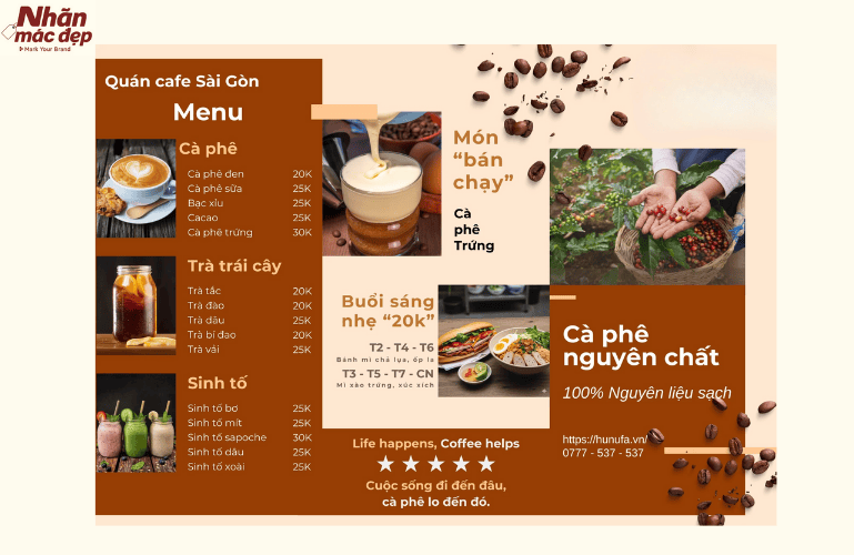 Tham khảo mẫu thiết kế menu cafe hiện đại 7 Tham khảo mẫu thiết kế menu cafe hiện đại 7