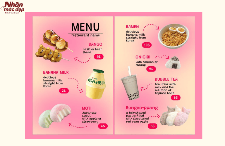 Tham khảo mẫu menu quán cafe đẹp phong cách độc đáo 1 Tham khảo mẫu menu quán cafe đẹp phong cách độc đáo 1