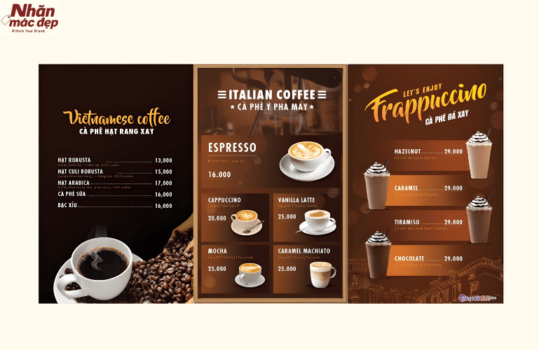 Tham khảo mẫu menu quán cafe đẹp phong cách độc đáo 3 Tham khảo mẫu menu quán cafe đẹp phong cách độc đáo 3