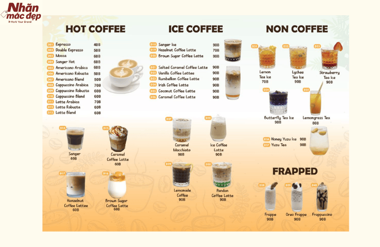 Tham khảo mẫu menu quán cafe đẹp phong cách độc đáo 7 Tham khảo mẫu menu quán cafe đẹp phong cách độc đáo 7