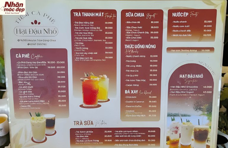 Tham khảo mẫu menu quán cafe đẹp phong cách độc đáo 6 Tham khảo mẫu menu quán cafe đẹp phong cách độc đáo 6
