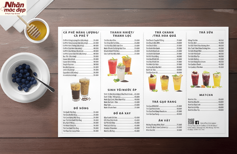 Tham khảo mẫu menu cafe đẹp cho quán sân vườn 4 Tham khảo mẫu menu cafe đẹp cho quán sân vườn 4