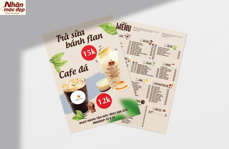 Tham khảo mẫu menu cafe đẹp cho quán sân vườn 1 Tham khảo mẫu menu cafe đẹp cho quán sân vườn 1
