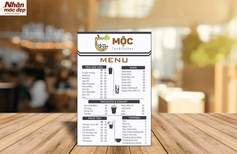 Tham khảo mẫu menu cafe đẹp cho quán sân vườn 3 Tham khảo mẫu menu cafe đẹp cho quán sân vườn 3