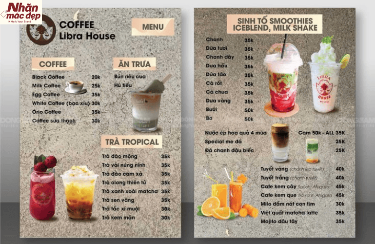 Tham khảo mẫu menu quán coffee phong cách vintage 2 Tham khảo mẫu menu quán coffee phong cách vintage 2