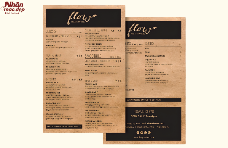 Tham khảo mẫu menu quán coffee phong cách vintage 8 Tham khảo mẫu menu quán coffee phong cách vintage 8