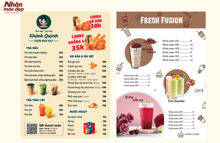 Tham khảo mẫu thiết kế menu coffee dễ thương 2 Tham khảo mẫu thiết kế menu coffee dễ thương 2