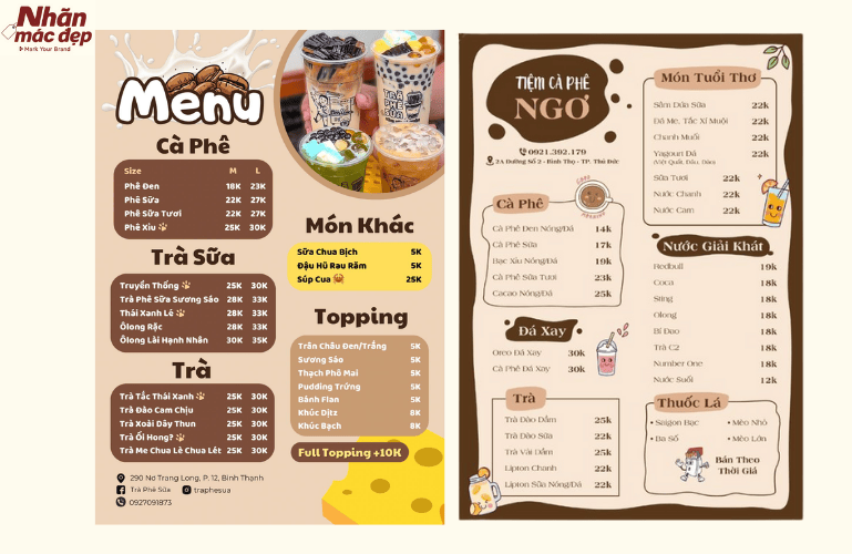 Tham khảo mẫu thiết kế menu coffee dễ thương 6 Tham khảo mẫu thiết kế menu coffee dễ thương 6
