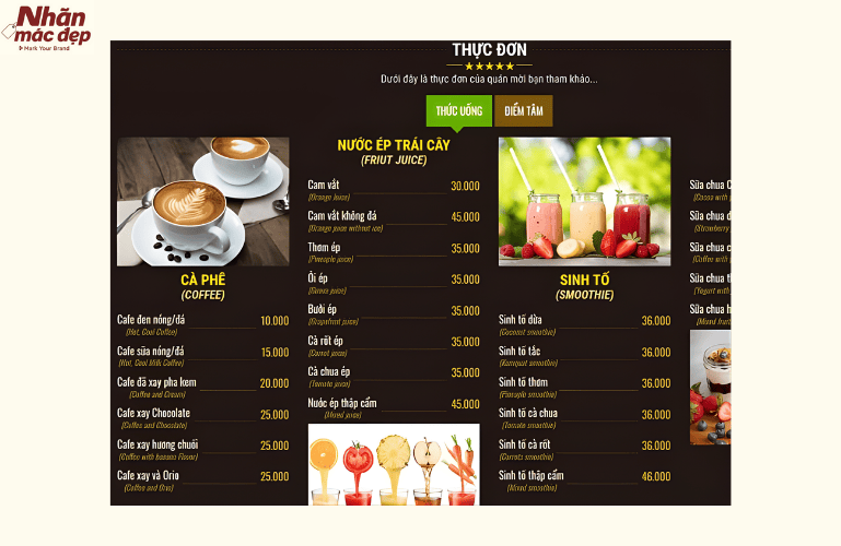 Tham khảo mẫu thiết kế menu coffee đơn giản 5 Tham khảo mẫu thiết kế menu coffee đơn giản 5
