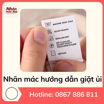 Nhãn Mác Hướng Dẫn Giặt Ủi – In Ký Hiệu Giặt Quần Áo Chuẩn Quốc Tế