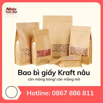 Bao bì giấy Kraft nâu