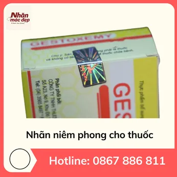 Nhãn Chống Mở Niêm Phong Cho Thuốc
