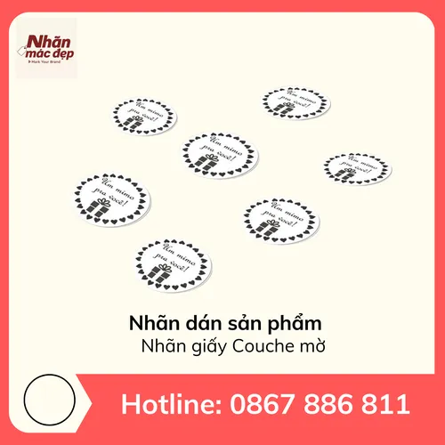 Nhãn dán sản phẩm - Tinh tế trong từng chi tiết