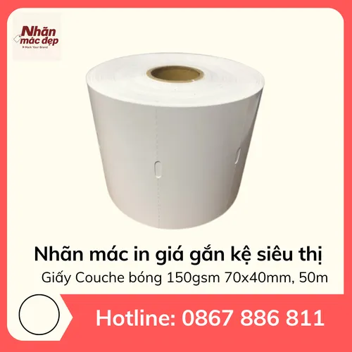 Nhãn mác in giá gắn kệ siêu thị