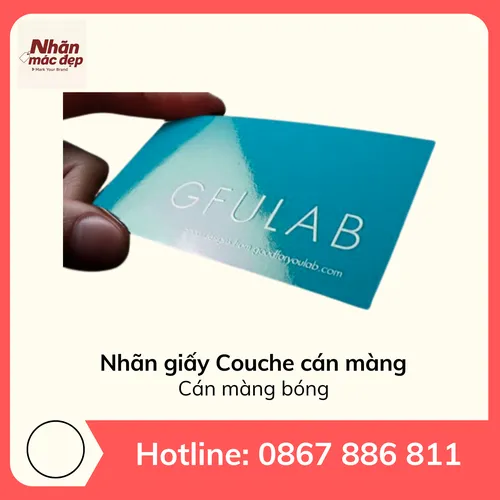 Nhãn giấy Couche - cán màng bóng