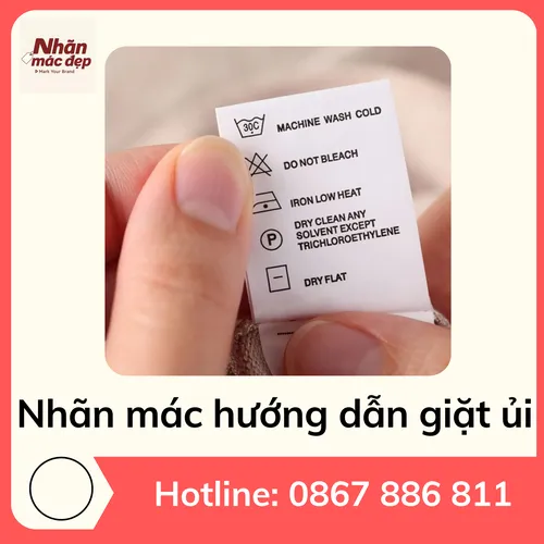 Nhãn Mác Hướng Dẫn Giặt Ủi – In Ký Hiệu Giặt Quần Áo Chuẩn Quốc Tế