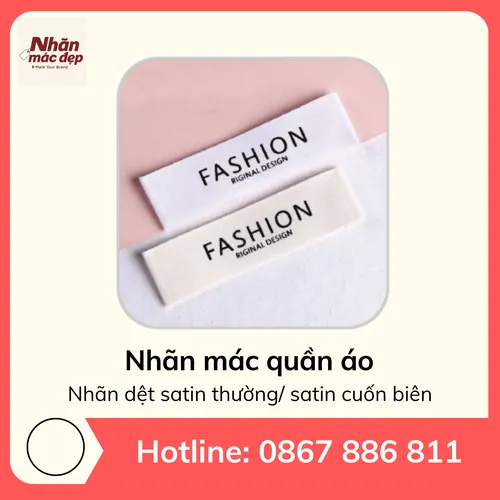 Nhãn mác quần áo - Chất liệu vải dệt Satin