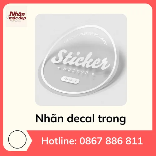 Nhãn Decal trong