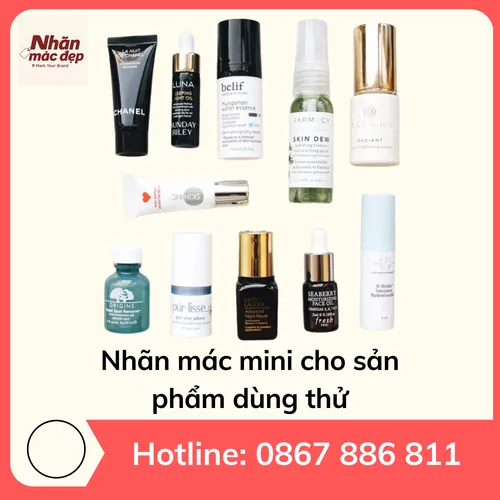Nhãn Mác Mini Cho Sản Phẩm Dùng Thử, Size 