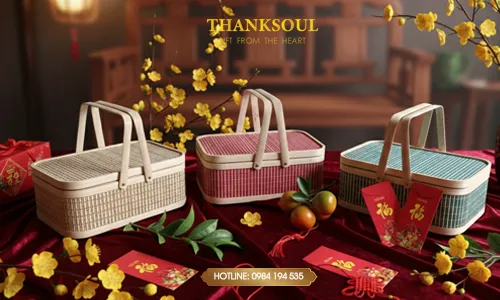 Tết 2026: Trở Về Giá Trị Truyền Thống Với Giỏ Quà Mây Tre