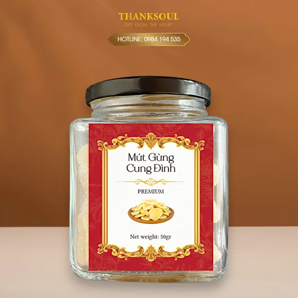 Mứt gừng Cung Đình