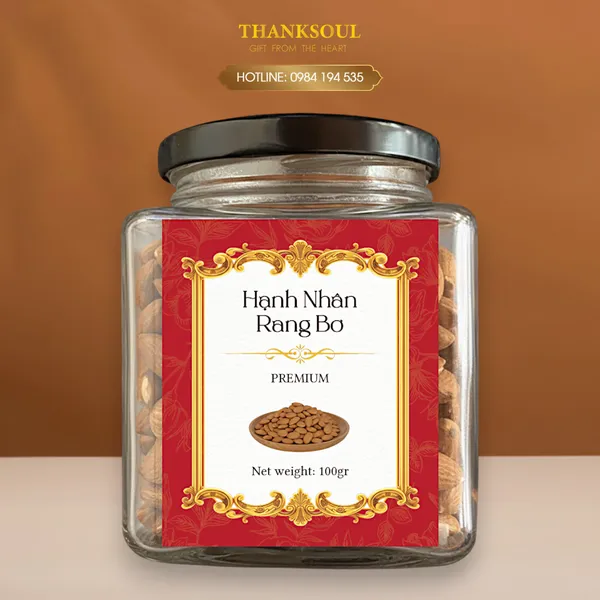 Hạnh nhân rang bơ