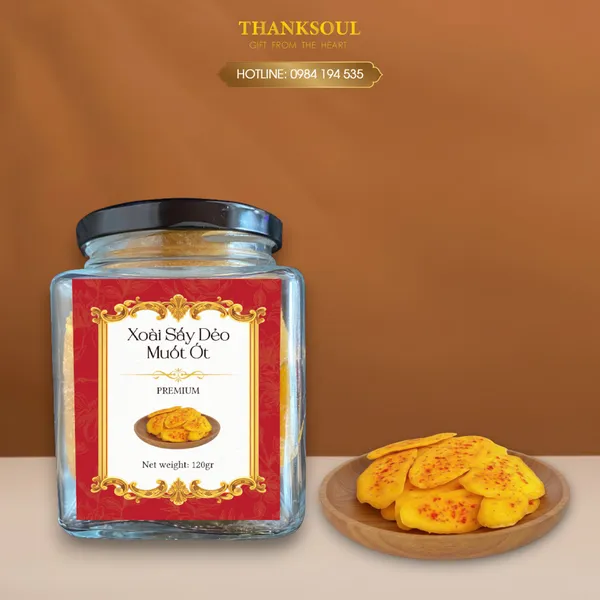 Xoài sấy dẻo muối ớt